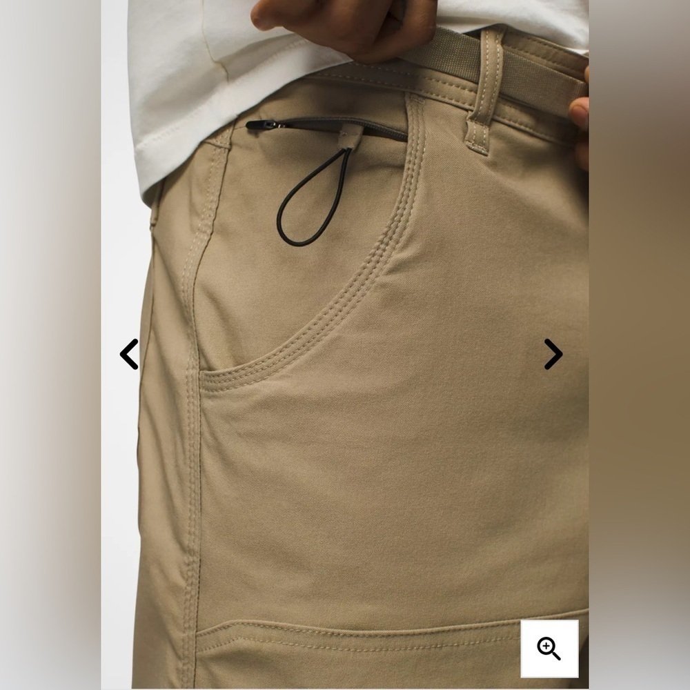 NWT Prana Stretch Zion E-Waist Short II in Sandbar Size Small 10” Inseam - Picture 4 of 9
